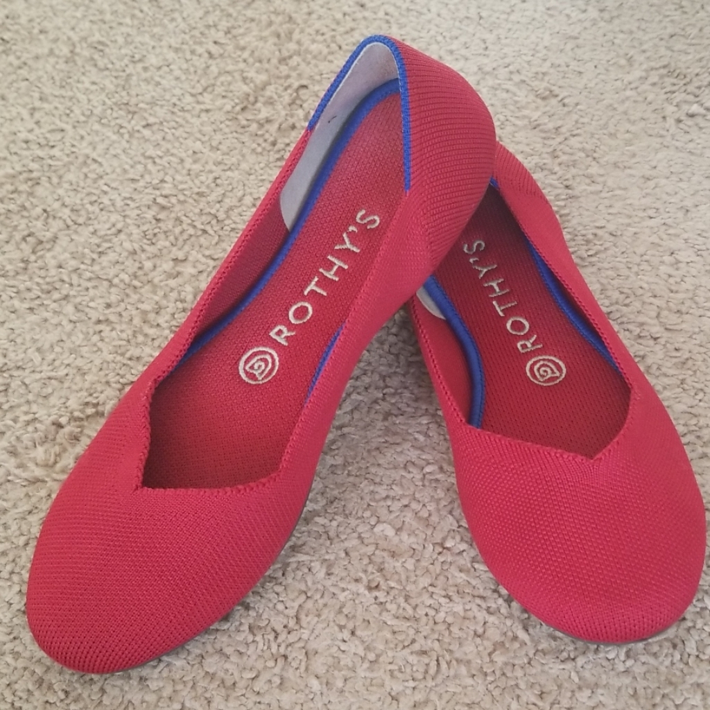 Rothy's Ruby Red Flats